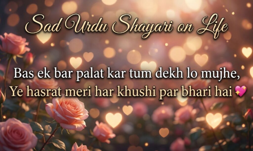 Sad Urdu Shayari on Life