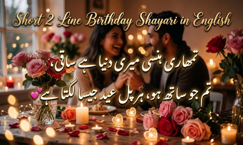 Short 2 Line Birthday Shayari in English