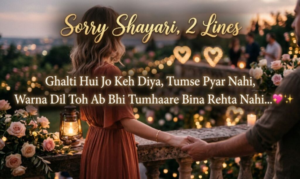 Sorry Shayari, 2 Lines