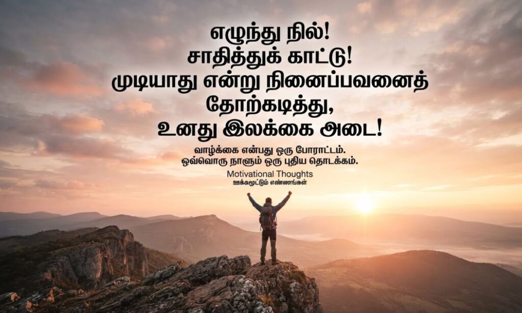 Tamil Motivational Quotes in Tamil
