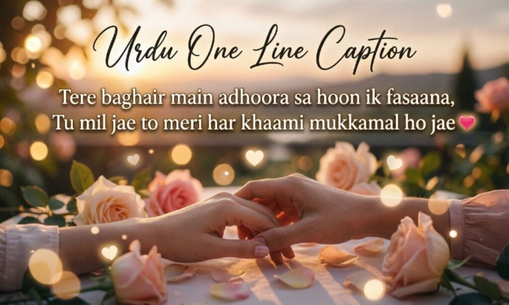 Urdu One Line Caption