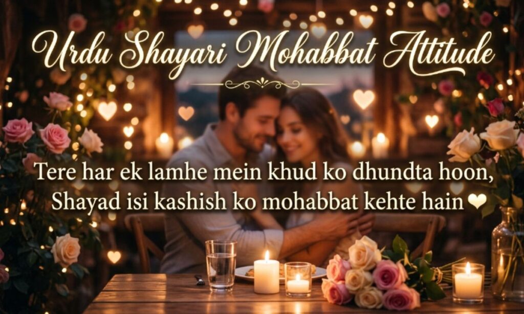 Urdu Shayari Mohabbat Attitude