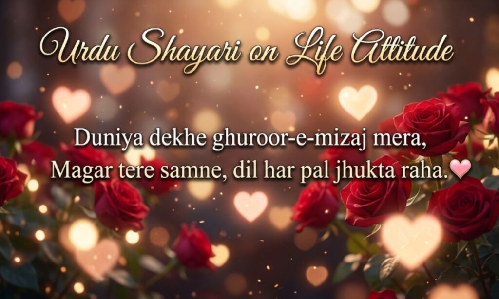 Urdu Shayari on Life Attitude