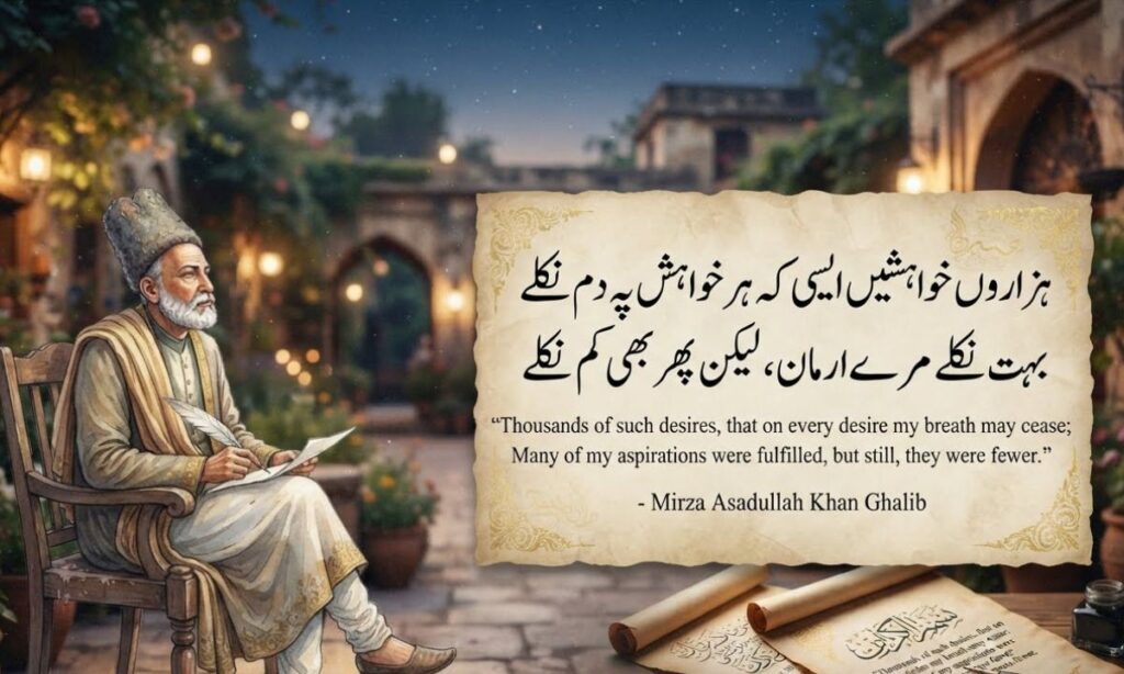 Urdu Shayari on Life by Ghalib
