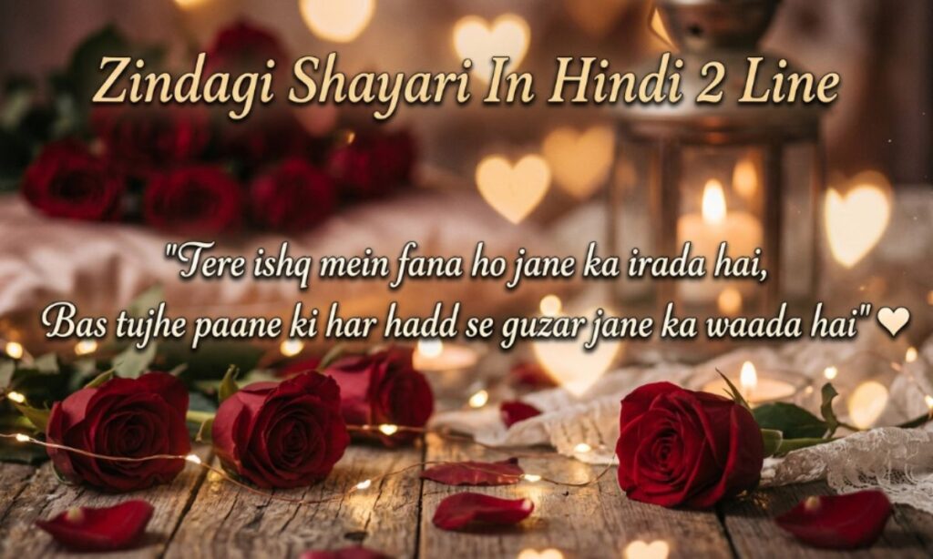 Zindagi Shayari In Hindi 2 Line