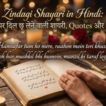 Zindagi Shayari in Hindi जिंदगी पर दिल छू लेने वाली शायरी, Quotes और Status 