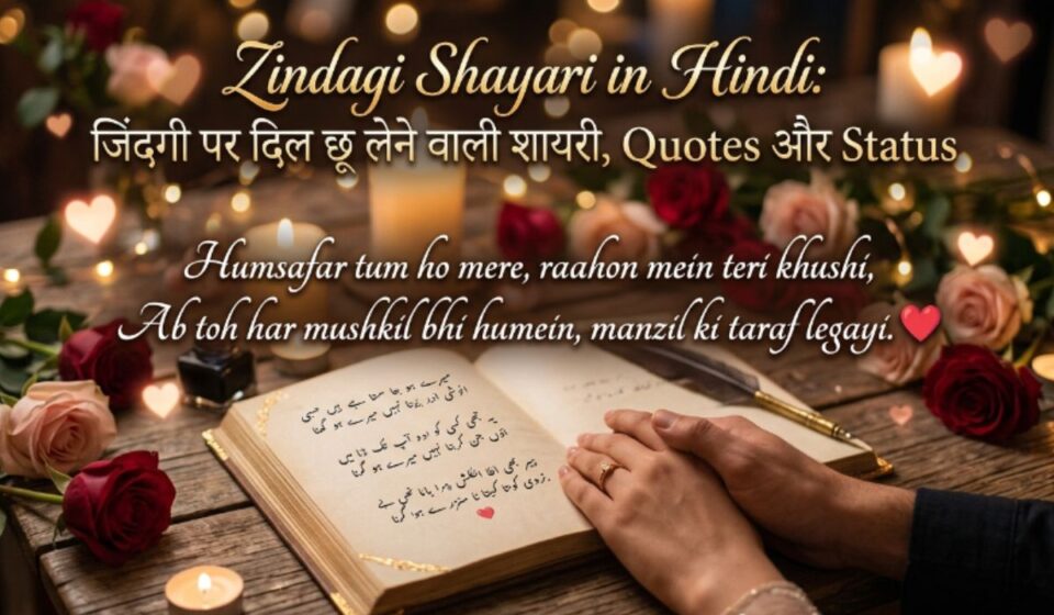 Zindagi Shayari in Hindi जिंदगी पर दिल छू लेने वाली शायरी, Quotes और Status 