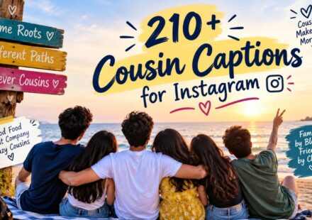 210+ Cousin Captions for Instagram