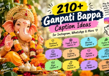 210+ Ganpati Bappa Caption Ideas for Instagram, WhatsApp & More