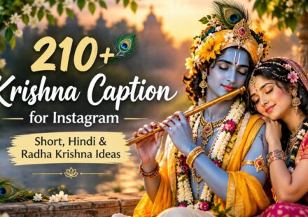 210+ Krishna Caption for Instagram Short, Hindi & Radha Krishna Ideas