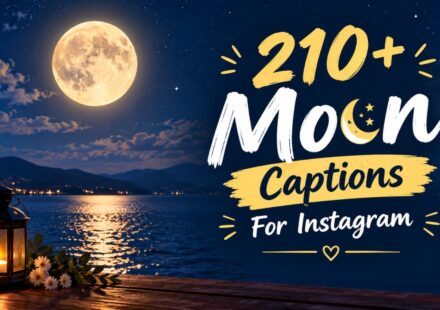 210+ Moon Captions For Instagram
