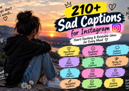 210+ Sad Captions for Instagram Heart-Touching & Relatable Ideas for Every Mood 