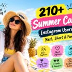 210+ Summer Captions Instagram Users Will Love Best, Short & Funny Ideas