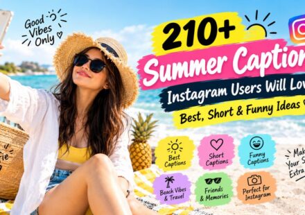 210+ Summer Captions Instagram Users Will Love Best, Short & Funny Ideas