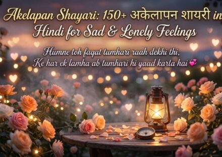 Akelapan Shayari 150+ अकेलापन शायरी in Hindi for Sad & Lonely Feelings
