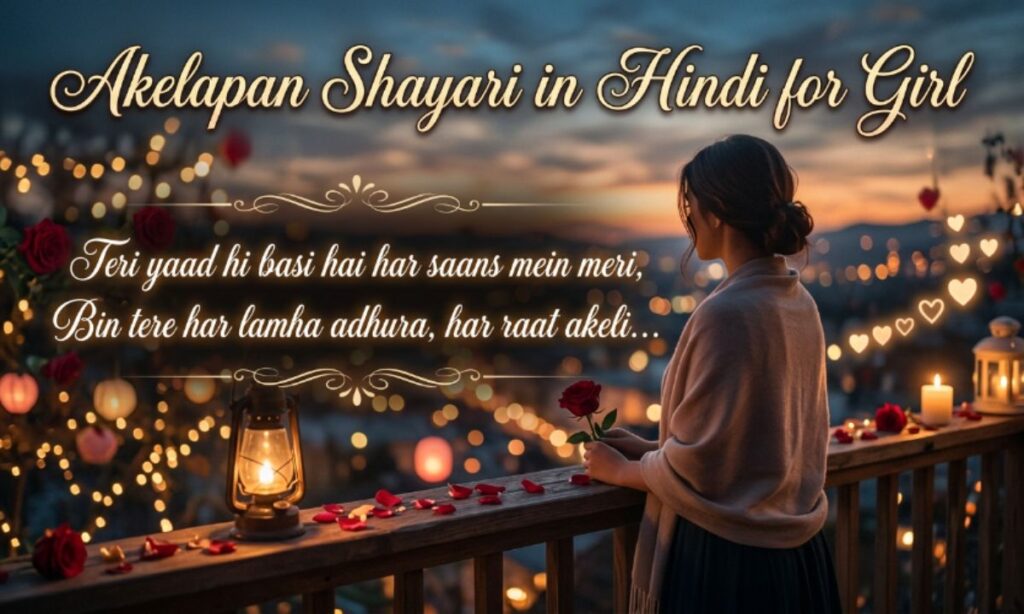 Akelapan Shayari in Hindi for Girl