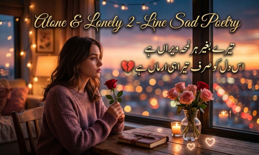 Alone & Lonely 2-Line Sad Poetry