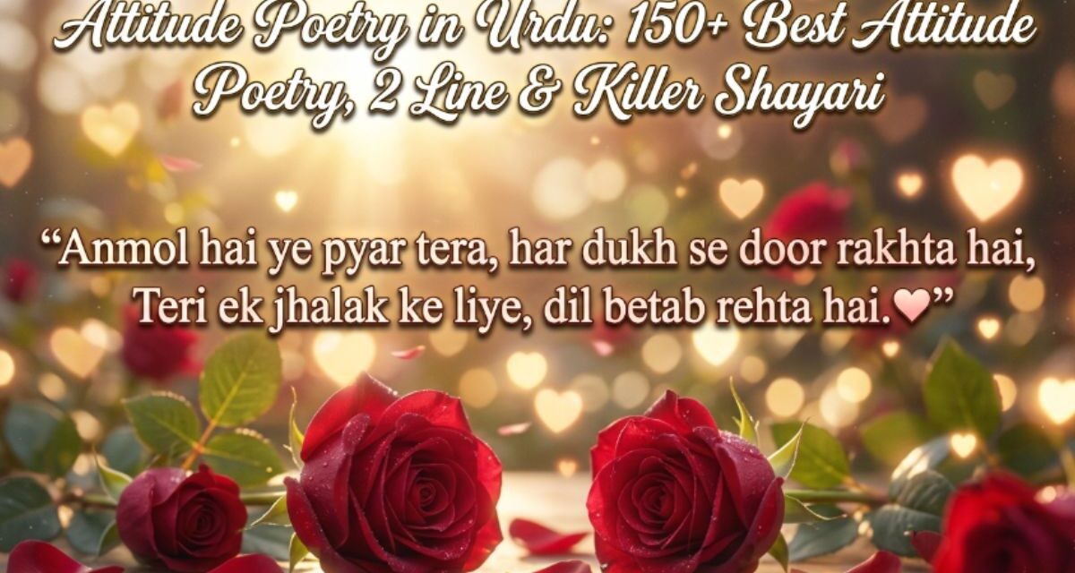 Attitude Poetry in Urdu 150+ Best Attitude Poetry, 2 Line & Killer Shayari