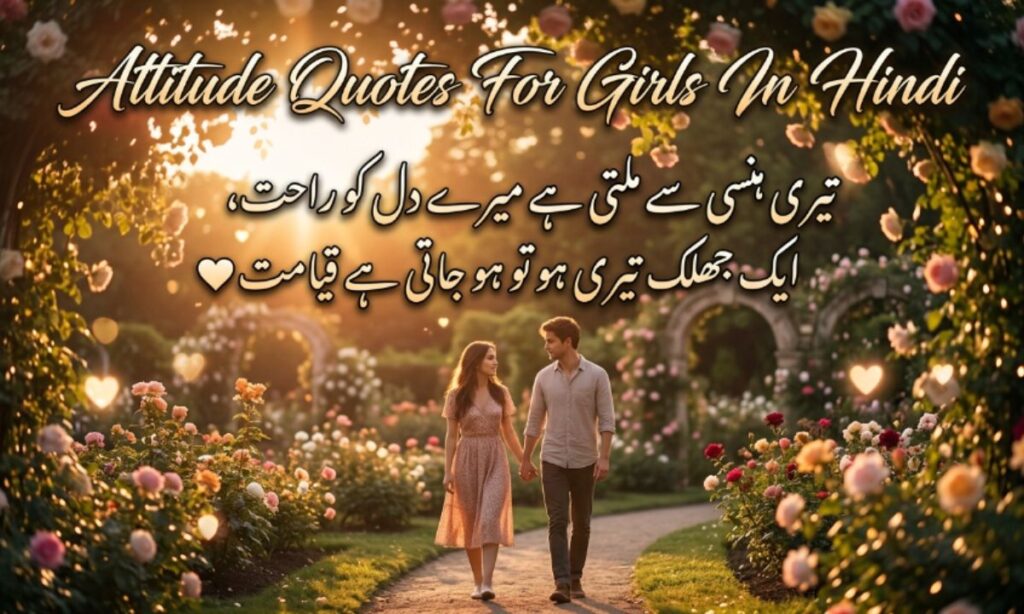 Attitude Quotes For Girls In Hindi