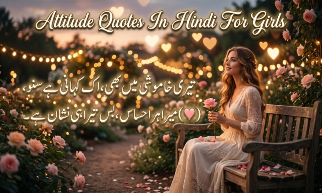 Attitude Quotes In Hindi For Girls