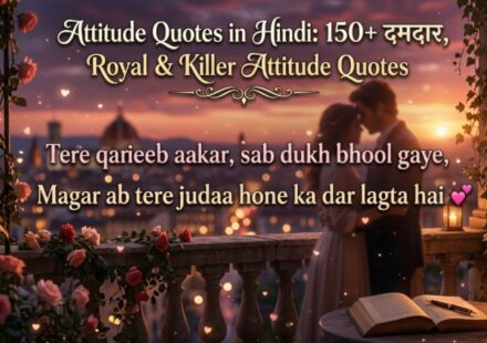 Attitude Quotes in Hindi 150+ दमदार, Royal & Killer Attitude Quotes 