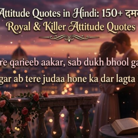 Attitude Quotes in Hindi 150+ दमदार, Royal & Killer Attitude Quotes 
