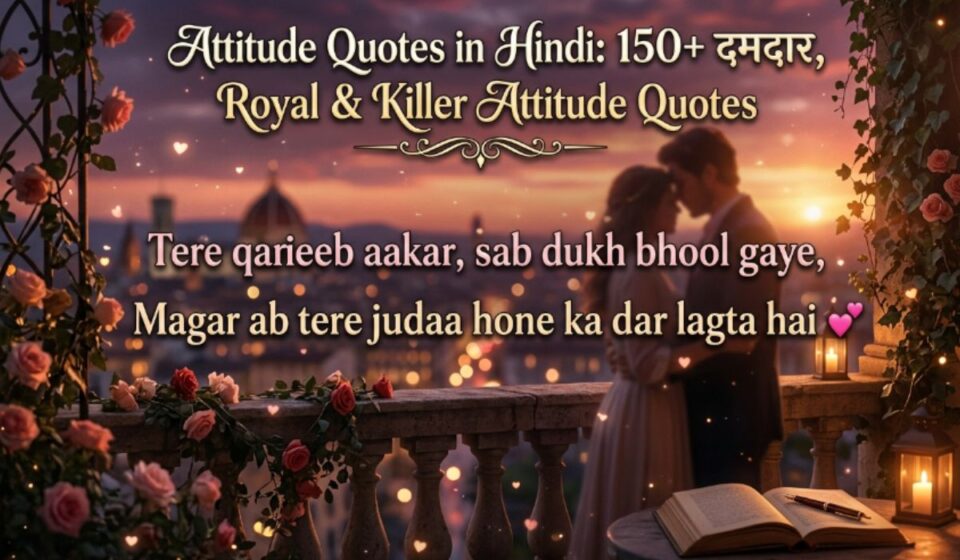 Attitude Quotes in Hindi 150+ दमदार, Royal & Killer Attitude Quotes 