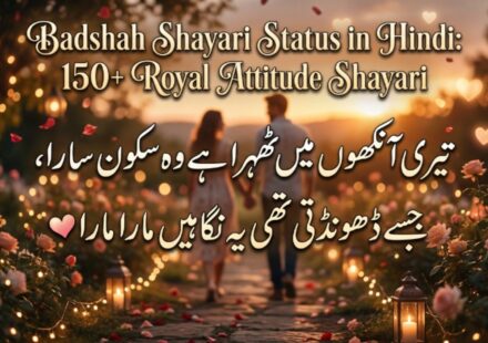 Badshah Shayari Status in Hindi 150+ Royal Attitude Shayari