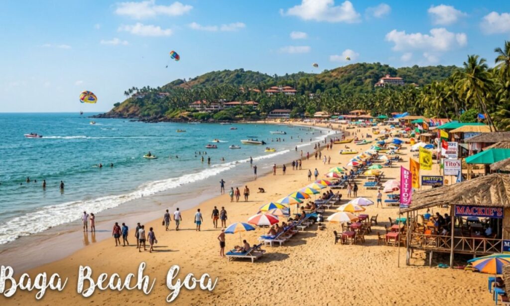Baga Beach Goa Caption