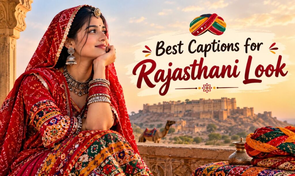 Best Captions for Rajasthani Look