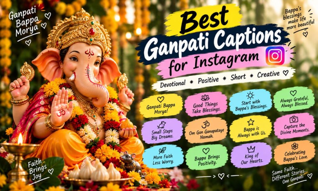 Best Ganpati Captions for Instagram