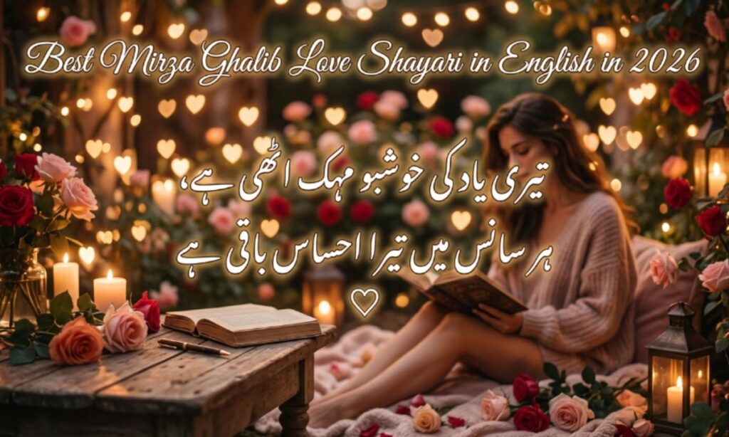 Best Mirza Ghalib Love Shayari in English in 2026