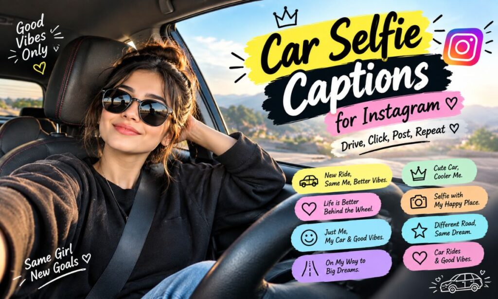 Car Selfie Captions