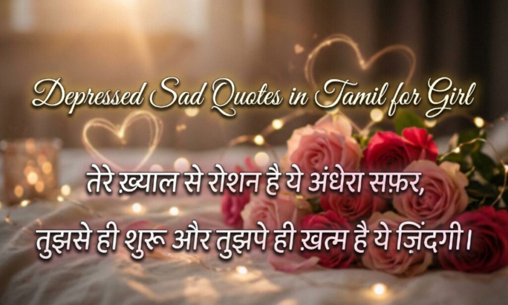 Depressed Sad Quotes in Tamil for Girl