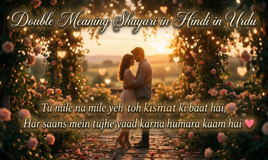 Double Meaning Shayari in Hindi in Urdu
