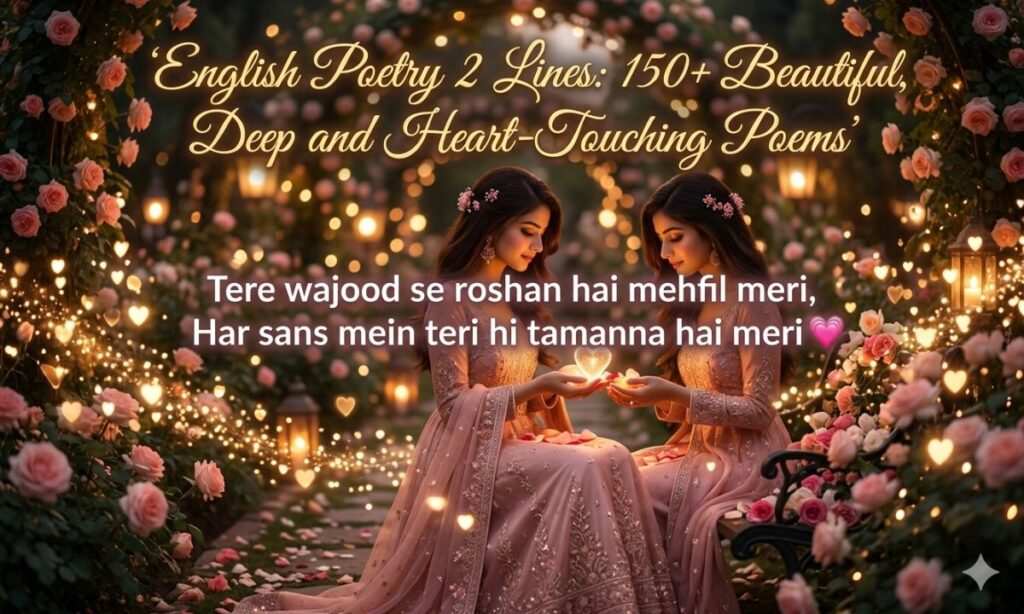 English Poetry 2 Lines 150+ Beautiful, Deep and Heart-Touching Poems
