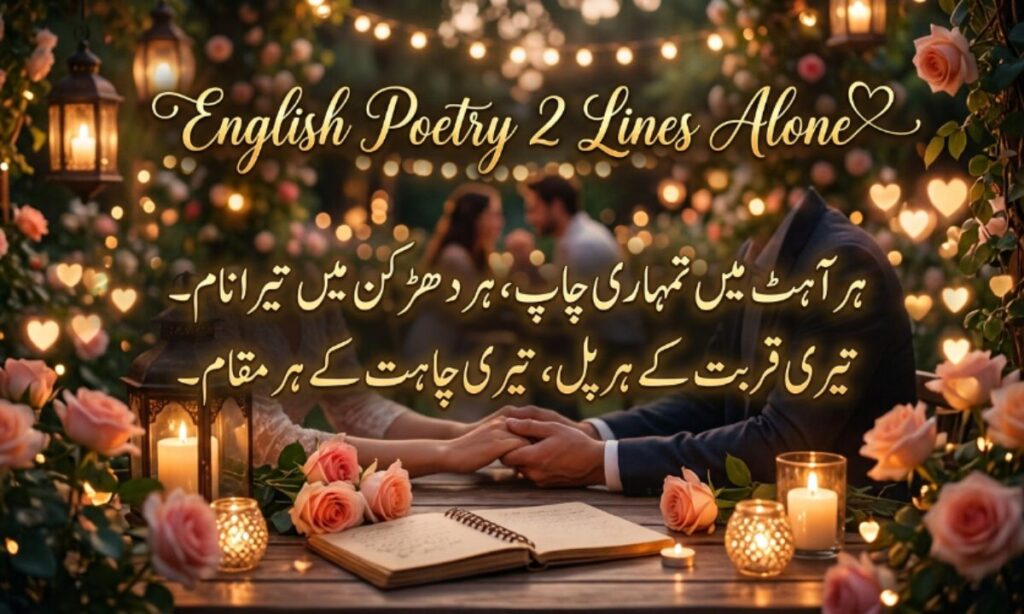 English Poetry 2 Lines Alone