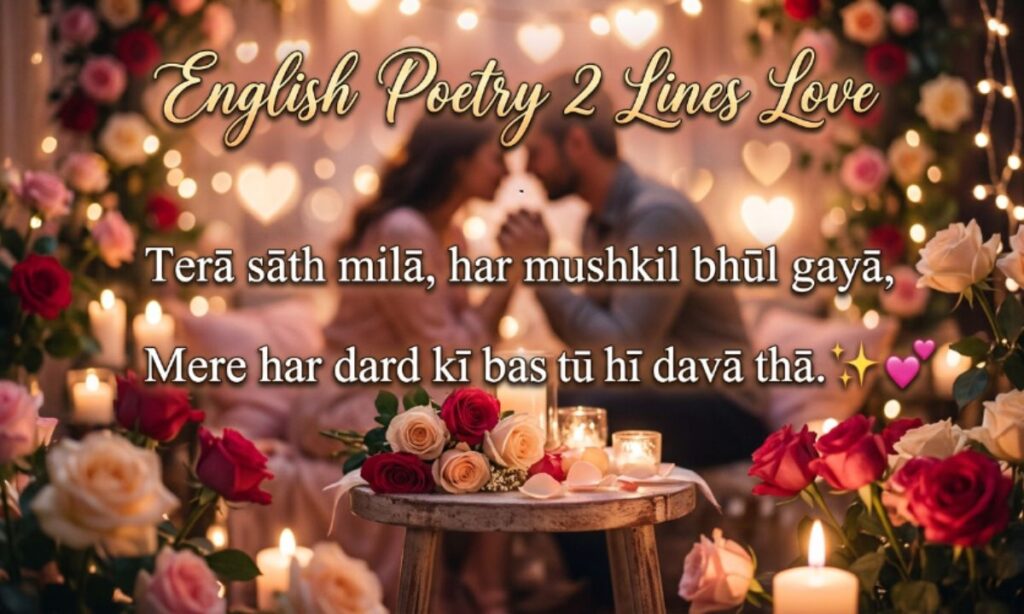 English Poetry 2 Lines Love