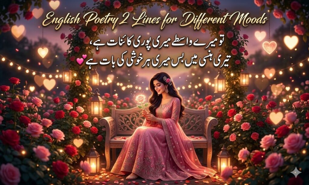 English Poetry 2 Lines for Different Moods