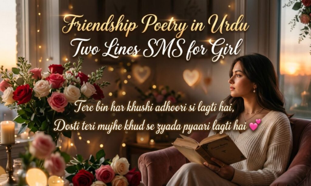 Friendship Poetry in Urdu Two Lines SMS for Girl