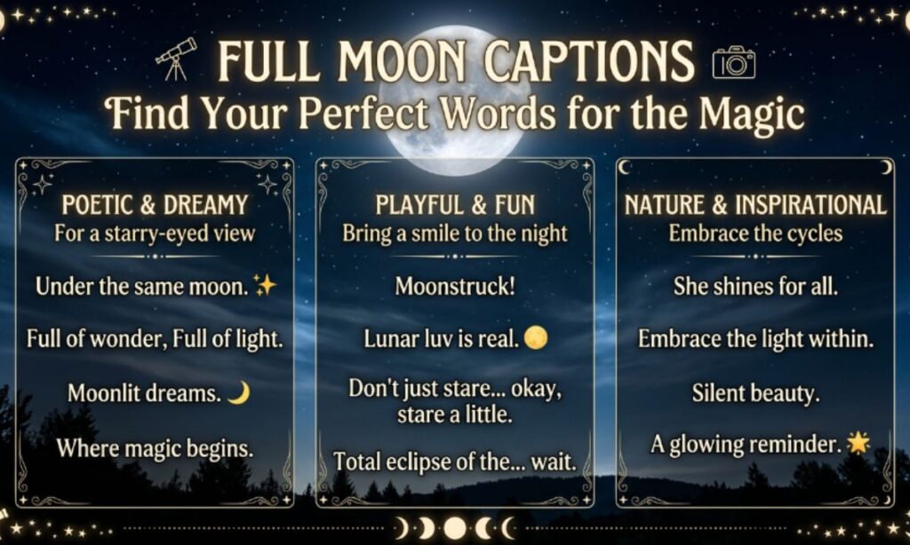 Full Moon Captions