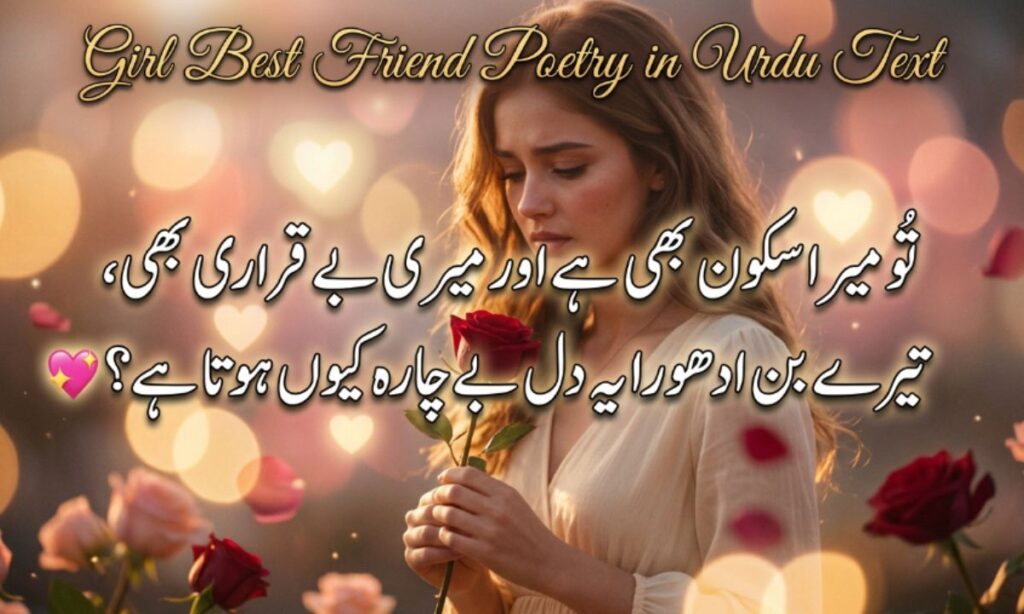 Girl Best Friend Poetry in Urdu Text