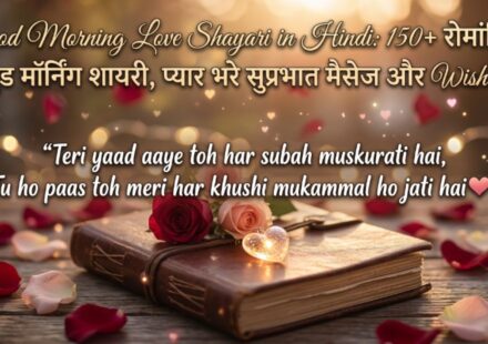 Good Morning Love Shayari in Hindi 150+ रोमांटिक गुड मॉर्निंग शायरी, प्यार भरे सुप्रभात मैसेज और WishesGood Morning Love Shayari in Hindi 150+ रोमांटिक गुड मॉर्निंग शायरी, प्यार भरे सुप्रभात मैसेज और Wishes