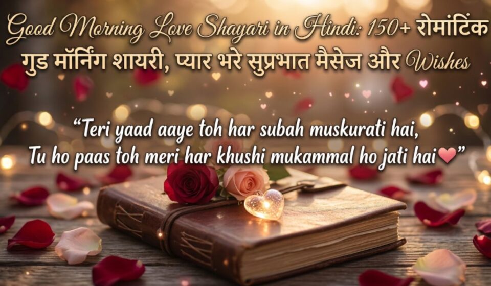 Good Morning Love Shayari in Hindi 150+ रोमांटिक गुड मॉर्निंग शायरी, प्यार भरे सुप्रभात मैसेज और WishesGood Morning Love Shayari in Hindi 150+ रोमांटिक गुड मॉर्निंग शायरी, प्यार भरे सुप्रभात मैसेज और Wishes