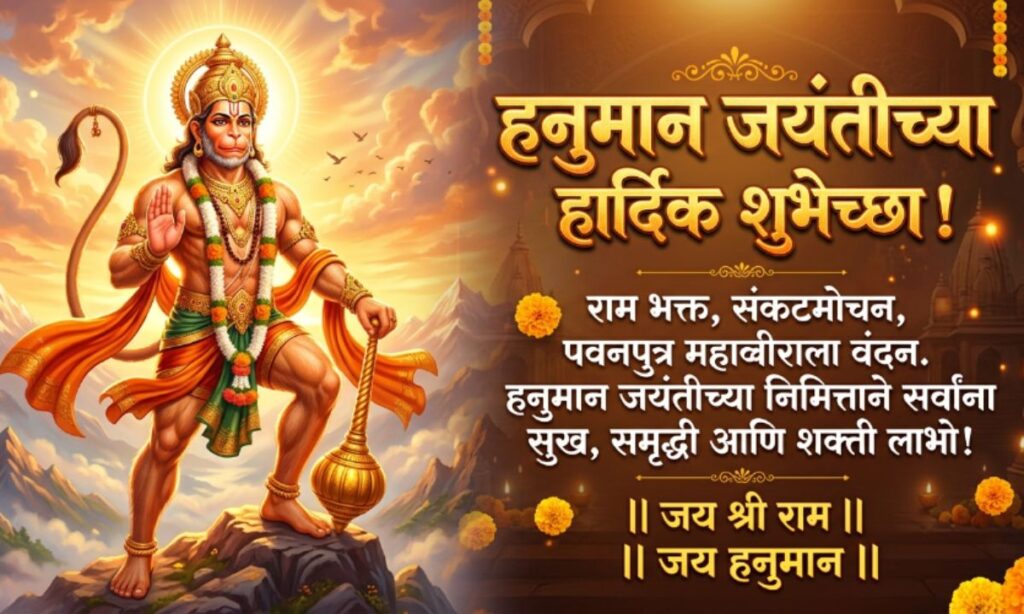 Hanuman Jayanti Caption in Marathi