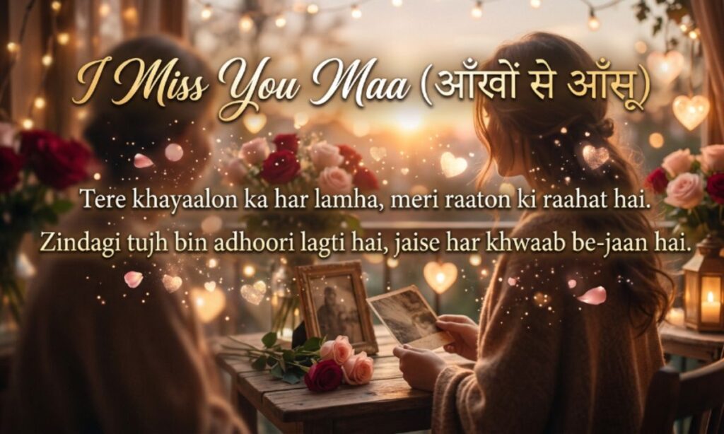 I Miss You Maa in Hindi (आँखों से आँसू)