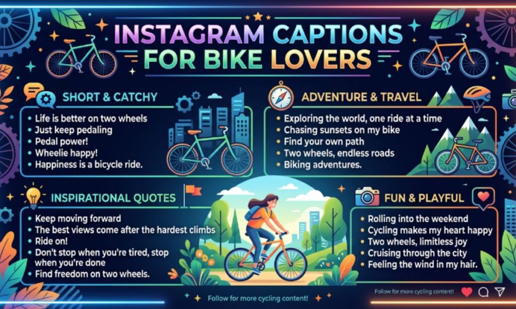 Instagram Captions for Bike Lovers