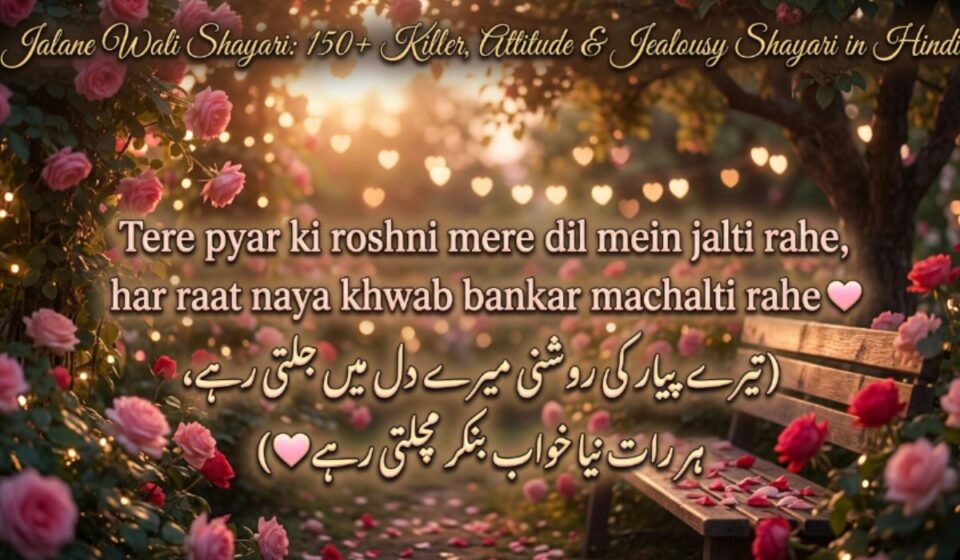 Jalane Wali Shayari 150+ Killer, Attitude & Jealousy Shayari in Hindi 