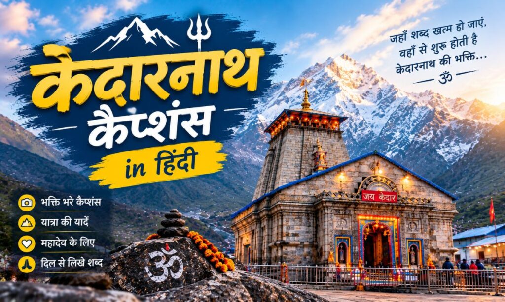 Kedarnath Captions in Hindi