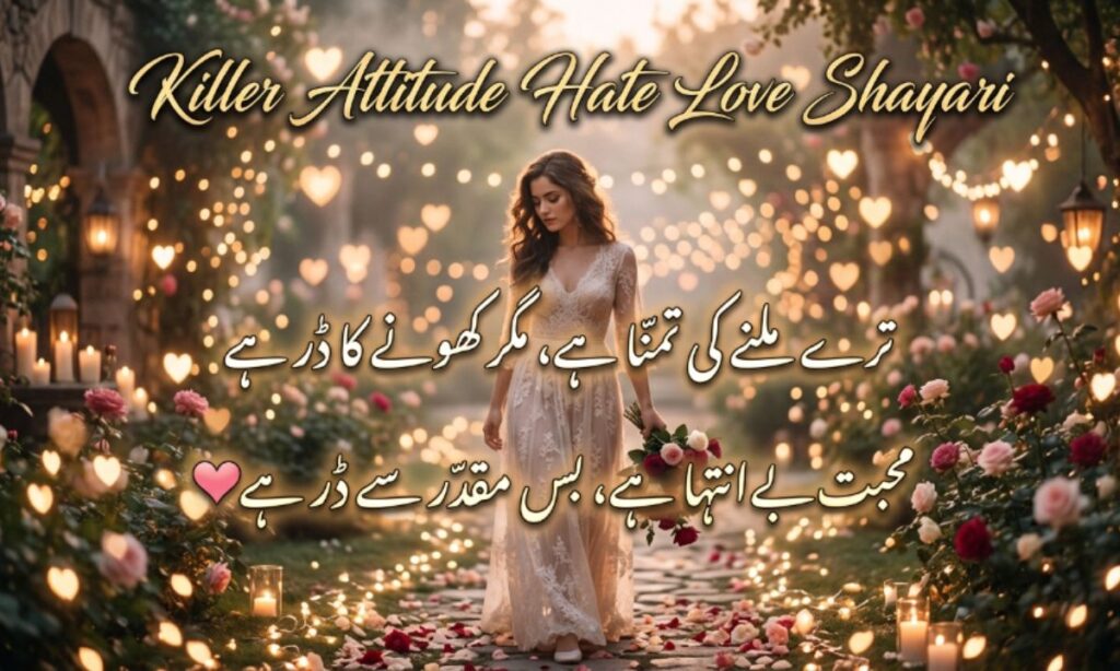 Killer Attitude Hate Love Shayari